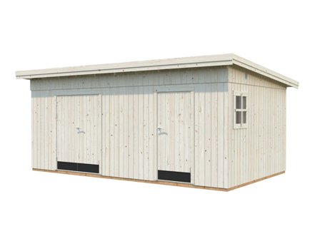 Palmako Kalle Förråd 18,5 m²/inv. 16,9 m², obehandlad, Stugor & förråd