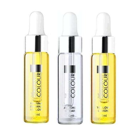 3-pack - Nagelbandsolja - Banan, Citron, Mandel - 15ml