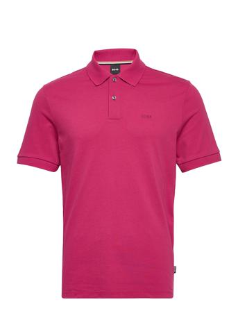 Pallas Polos Short-sleeved Rosa BOSS
