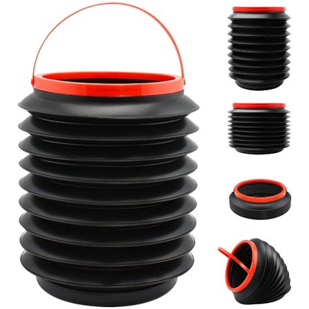 Foldbar Skraldespand til Bil - Lækagesikker Bilorganisator & Opbevaringstaske - 4L Multifunktionel Skraldespand til Bil