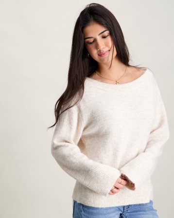 Gina Tricot Young Y oversized knitted sweater Beige Pullover Mädchen - Kids Brand Store