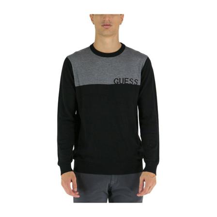 Guess - Tröjor - Svart - Herr - Storlek: M, Herr, Storlek: M