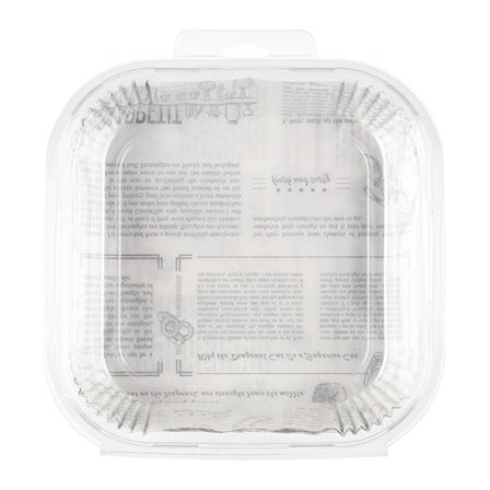 Skyddspapper till airfryer fyrkantiga, 50-pack – Ø 25/20 cm med handtag
