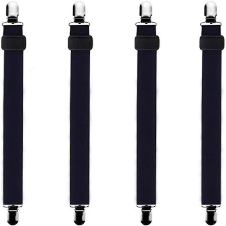 4 kpl (30 cm - 120 cm) Säädettävä Lakanakiinnike Joustavat Lakananpidikkeet