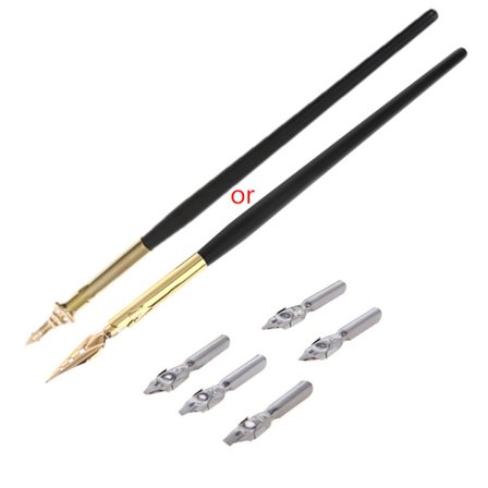 Kalligrafi tegning Dip Ink Nib Pen Sæt Signatur Skrive Antikke Elegante Gaver