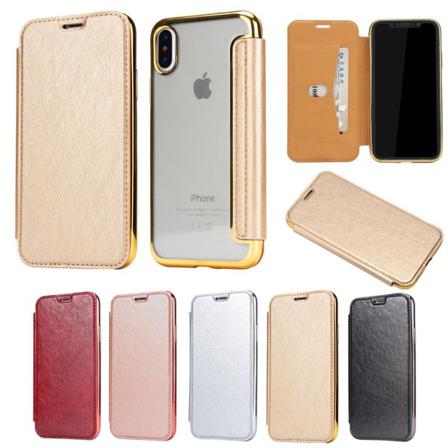iPhone X / XS Lompakkokotelo TPU Eritt in ohut muotoilu - enemm n v rej Black