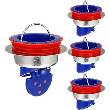 4 st Avlopp Backventil Duschgolv Avlopp Backventil Envägs Avloppsventil Avloppskärna för Golvvattenavlopp [DB]