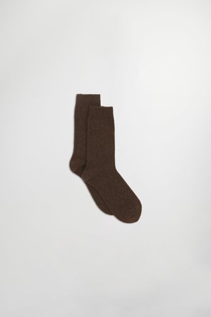 NN.07 Sock One Strømper Herre Brun Uldblanding