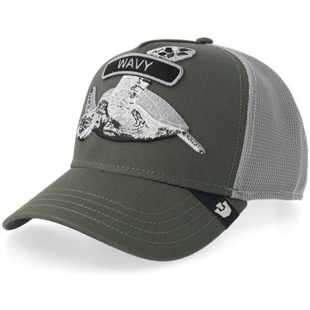 Goorin - Grön trucker Keps - Classic Rocker Wavy Palm A-frame Trucker @ Hatstore