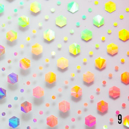 Nagelfolie / folie - för nageldekorationer - #8-9 - 100 cm