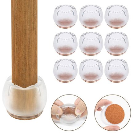 20 kpl Tuolin Jalkasuojuksia, Silikonituolin Jalkakupit, Tuolin Jalat