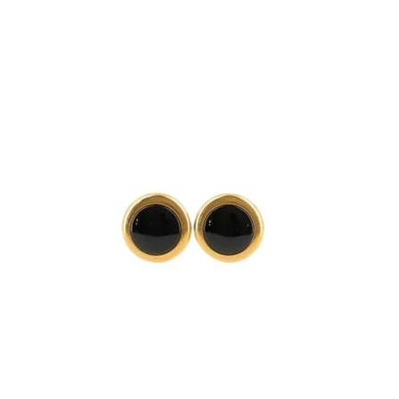 Saint Laurent Vintage Pre-owned Yellow Gold earrings , Zwart , Dames , Maat: ONE Size