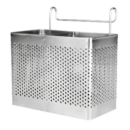 Stål pinnerholder hengende bestikk tørkekurv bestikk tørker med krok kjøkken