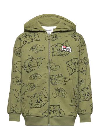 Tulsa Aop Hodded Jacket Green FILA