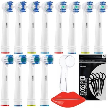 Tandborsthuvuden - Oral B - 12 stycken Precision 3D White FlossAction - Kompatibla roterande