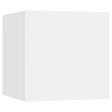 Vidaxl Väggmonterad Tv-bänk Vit 30,5x30x30 Cm Vit