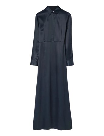 Lexington Clothing | Maxi Satin Shirt Dress | XS