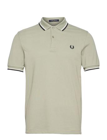 Twin Tipped Fp Shirt Polos Short-sleeved Vihreä Fred Perry