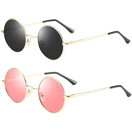 Vintage Round John Lennon Polarized Sunglasses For Men Women Circle Hippie Sunglasses