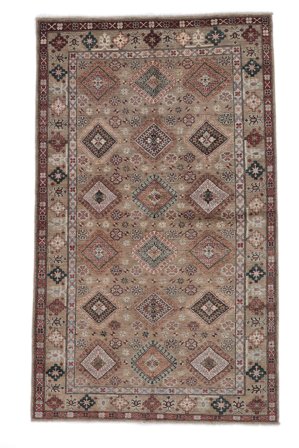 Kazak Ariana Matta 158X262 Brun/Svart Ull, Afghanistan