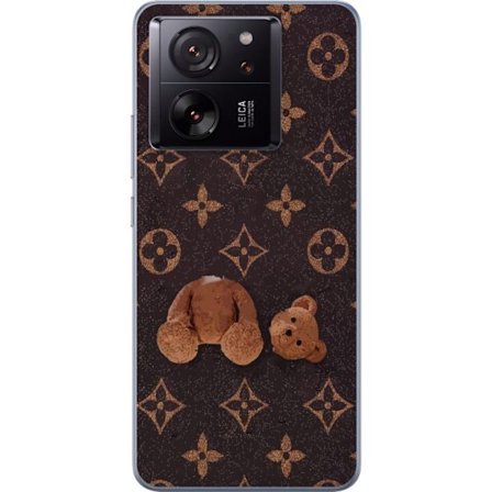 Yhteensopiva Puhelinkuori Xiaomi Xiaomi 13T Pro Graafinen monogrammikuvio, jossa taiteellisesti muotoiltu nalle