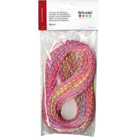 30 TRANSPARENTA TWISTAR FÖR SCOUBIDOUS - 80 CM