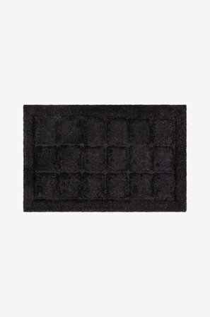 KM Home - Badrumsmatta Square - Svart - Badrumsmattor - 70X120 - Från Homeroom