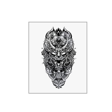 Juice Herb Tattoo Stickers Japansk Gammal Traditionell Manlig Stor Personlig Arm Arm N5n9