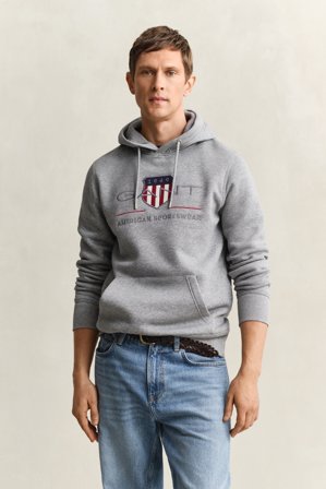 GANT Herren Hoodie (M) Grau