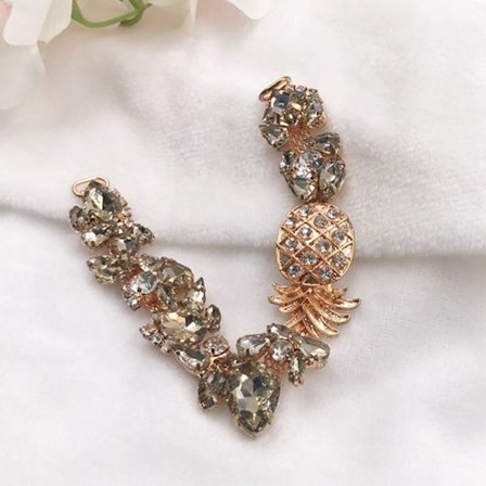 Kristallisesta sandaaliketjun bikiniliittimet 7