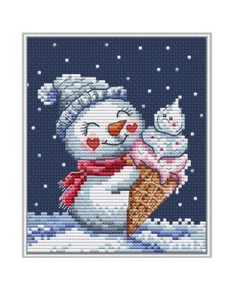 Kirjontapakkaus Taulu Lumijäätelö-Collection D'Art