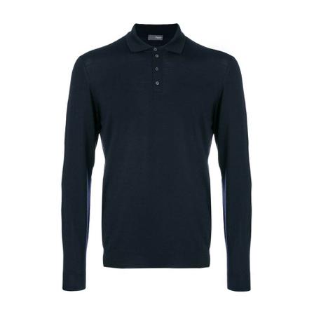 Drumohr, Round-neck Knitwear Blauw, Heren, Maat:M