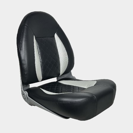 ESM CP48 Fällbar båtstol svart/ljusgrå