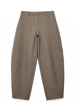 Alexia x NA-KD Pantalon coupe baril à taille mi-haute - Pantalon cigarette - Marron - EU 34