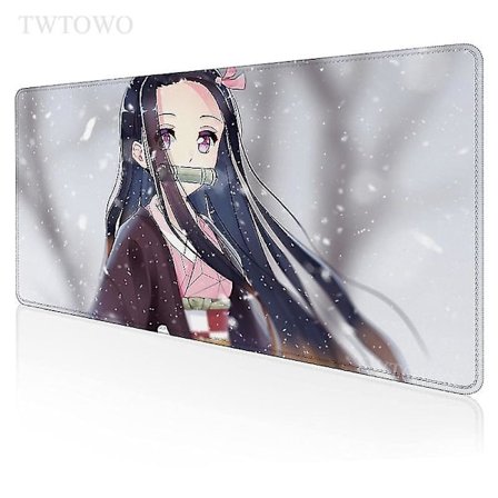 Anime Demon Slayer Kimetsu No Yaiba Kamado Nezuko Musemåtte Gamer Xl Hd Ny Custom Musemåtte Xxl Skrivebordsunderlag Tæppe Kontor 1 900*400*2mm