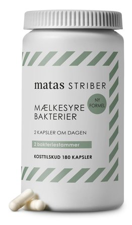 Matas Striber Matas Mælkesyrebakterier 180 kaps., Helse & Madvarer, Ingredienser, Mælkesyrebakterier