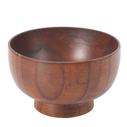 Fruktsalladnudlar Ris Matbord Träskopa Köksredskap Matbehållare Servis Stor 14cm