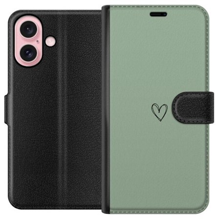 Kompatibelt Plånboksfodral till Apple Apple iPhone 16 Hjärta