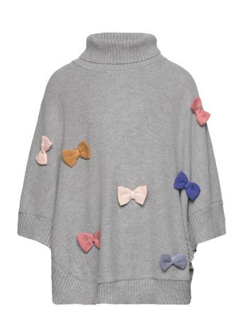 Pauline - Poncho Pullover Grå Hust & Claire*Betinget Tilbud
