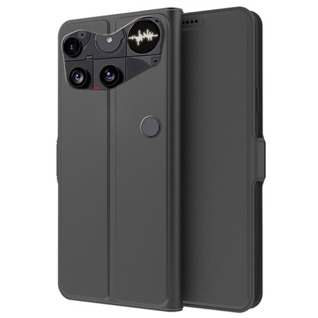 Nothing Phone (3) 5G Wallet Cover Card Holder Stand - Black