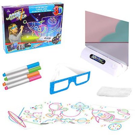 Lysende Tegneplade, magisk tegneplade med lys til børn