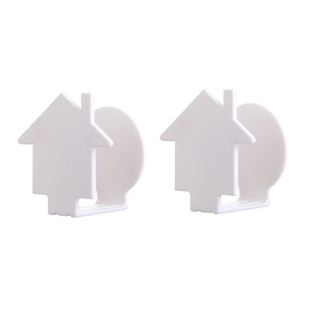 2 stk Veggmontert Plast Potte- og Panneklokkeholder Dekselholder Matlagingsverktøy Organizer Oppbevaringshylle Kjøkkenutstyr