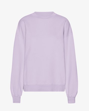Organic Oversized Crew - Soft Lavender M