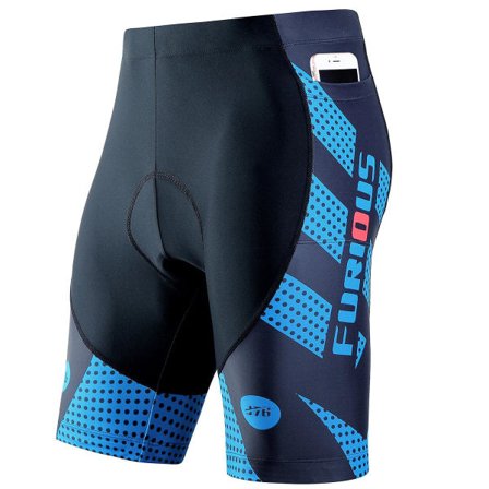 Sykkelbukser herre 3D-polstret med sykkelshorts Hurtigtørkende Halvbukser XL BLÅ zdq