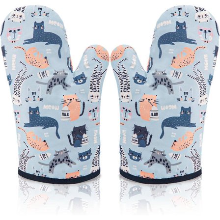 ING Grydelapper Kat, Vaskbare Bomulds Grydelapper, 1 Par