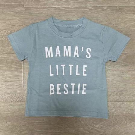 Barn Bokstäver Print Tops Crew Neck Tee Shirts