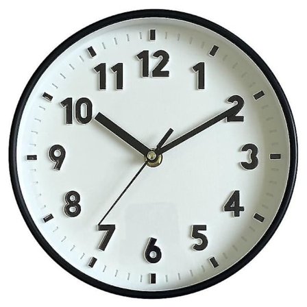 [PLEE] Moderne Enkel Væg Slikfarve Ur Stille Stue Ur Vægmonteret Ur Til Hjemmet Nyt Vægur sort v