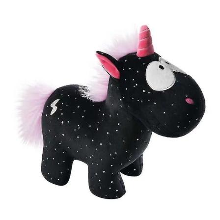22cm Engel Svart Enhjørning Plysj Dyr Leke S[GL] black
