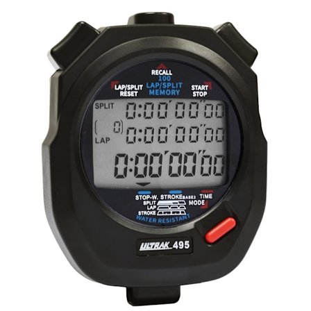 Ultrak 495-100 Dobbel Delt Minne Stoppeklokke - Gul WG