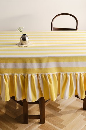 Jotex - Duk Gul/hvit - ISLA - Kjøp Duker hos Jotex